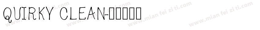 QUIRKY CLEAN字体转换